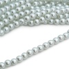 Бусины стеклянные на нитке, 8 мм, длина 40 см, Astra&Craft (SA-01 белый-жемчуг)