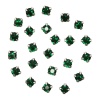 4AR169/176 Хрустальные стразы в цапах/серебро, 6мм, 40шт/упак, Astra&Craft (36 изумрудный)