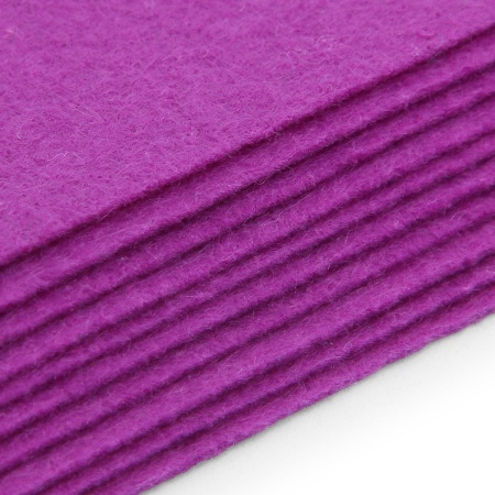 Фетр листовой мягкий, 1.0мм, 20х30см, 10 шт/упак Astra&Craft (AF880 фиолетовый)