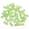 2018 Бусины пластиковые, акрил, прозрач. в цвете, граненый биконус, 10мм, 25гр, Astra&Craft (57 зеленый)