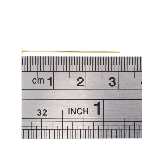 OTH1519 Штифты с плоской головкой, 0,7*30мм, 50 (+/-5)шт/упак, Astra&Craft (золото)