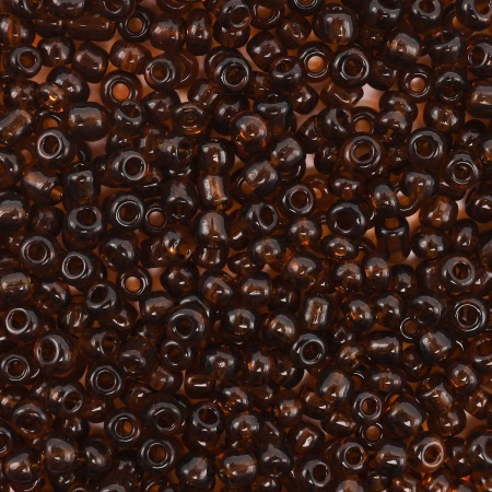 Бисер, (стекло), 11/0, упак./20 гр., Astra&Craft (13 коричневый/прозрачный)