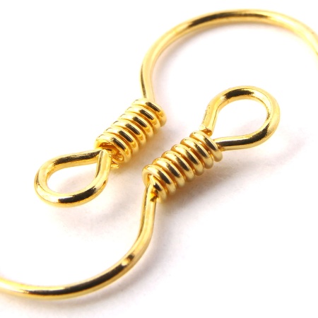 OTH1523 Основа 'Крючок простой', 15мм, 4шт/уп (золото)