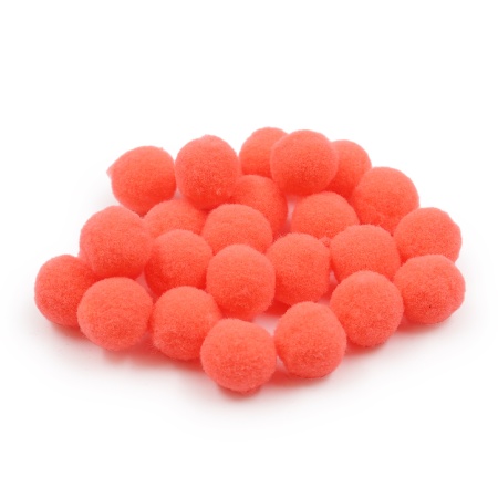 AR078 Помпоны, 1,5см (28 ярко-розовый)
