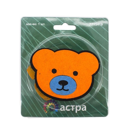 0368-0216 Клипса-магнит из фетра для штор 'мишка' Astra&Craft (C523/C833)
