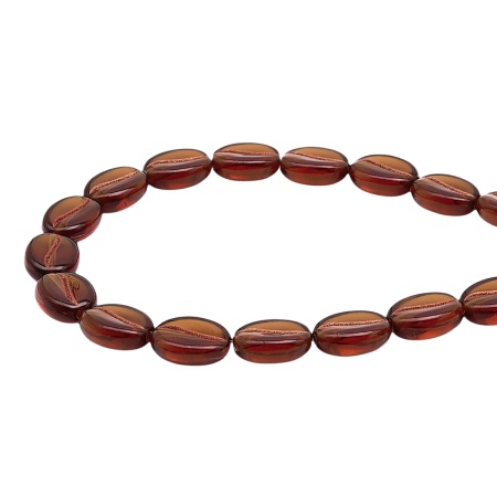 7541 Бусины пластиковые, кофейное зерно, 10*5мм, 50гр Astra&Craft (10 коричневое+медь)