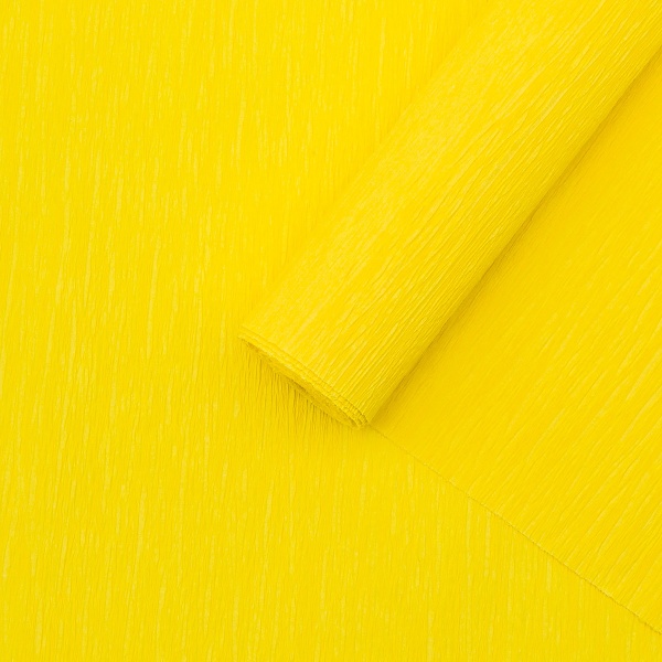 Бумага гофрированная крепированная, 50*200 см, 35 гр/м2, 80-30 желтый, 2 шт, Astra&Craft