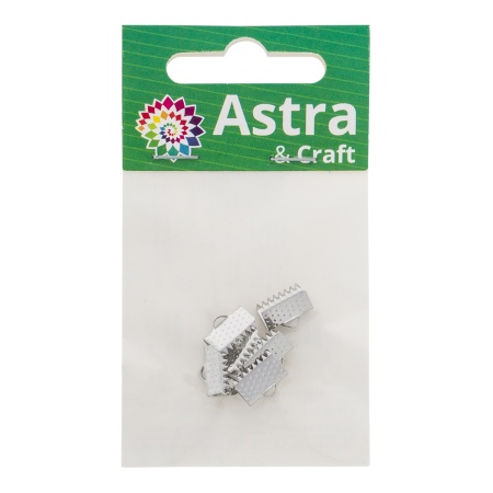 4AR2030 Концевик для ленты, 10 мм, 6шт/упак, Astra&Craft (никель)