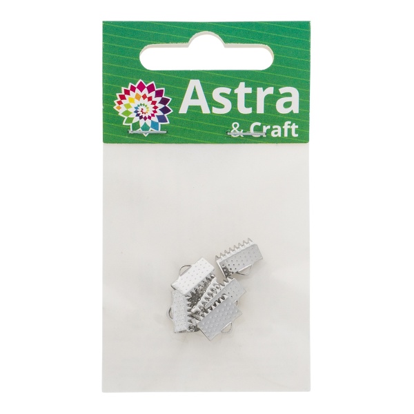 4AR2030 Концевик для ленты, 10 мм, 6шт/упак, Astra&Craft (никель)