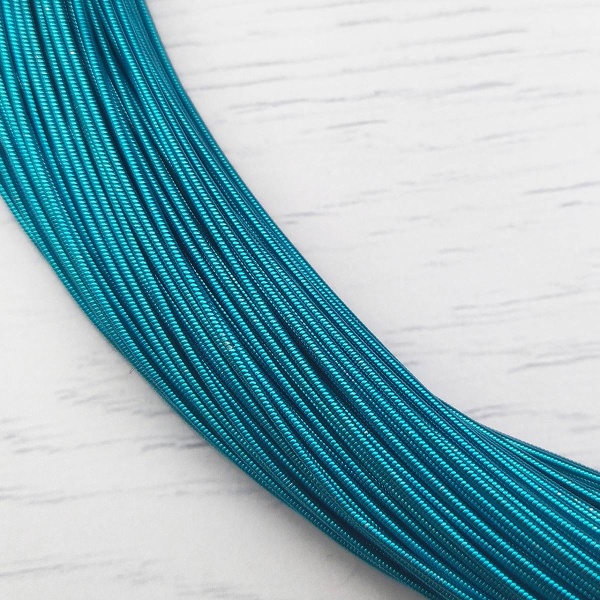 КЖ006НН1 Канитель жесткая Голубой 1 мм, 5 гр +/- 0,1 гр