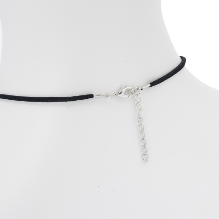 65237 Шнур с замком замшевый, 2мм, 45см. Astra&Craft (6001 черный)