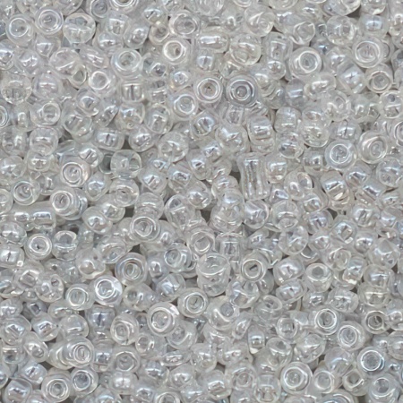 Бисер, (стекло), 11/0, упак./20 гр., Astra&Craft (101 белый/прозр.глянцевый)