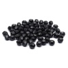 Бусины пластиковые, акрил, прозрач. в цвете, граненые круглые, 10мм, 25гр, Astra&Craft (MG.3241.45 черный)